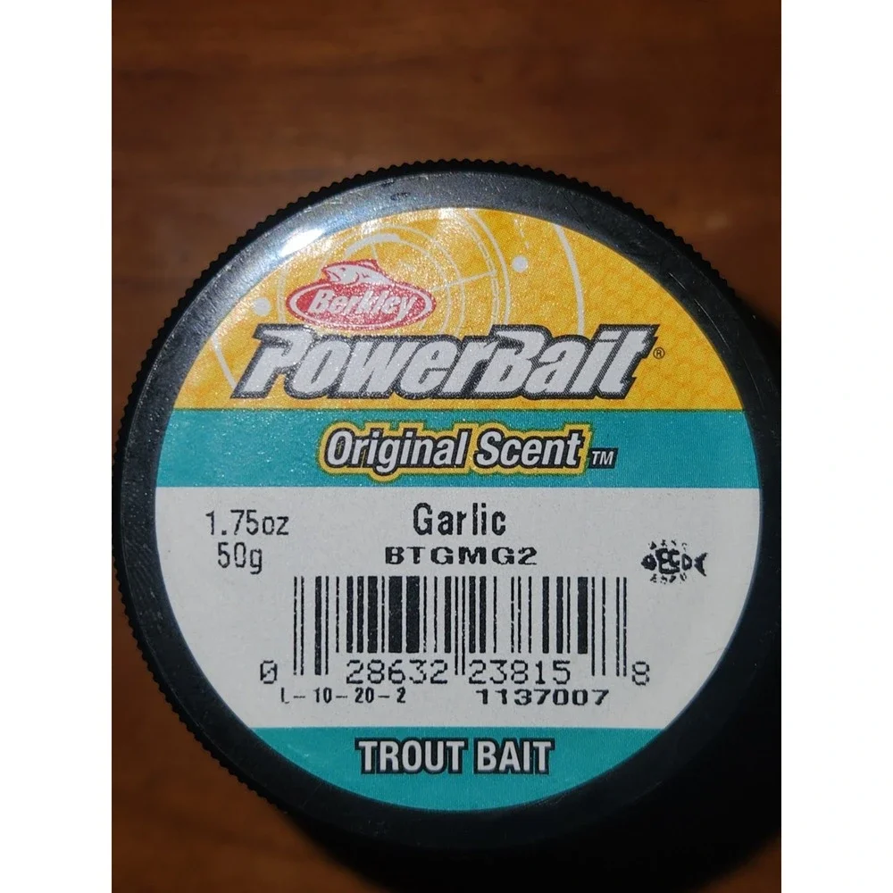 Berkley Powerbait Natural Floating Trout Scent Garlic Bait 1.75oz Jar BTGMG2 NEW